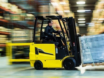 How much is the forklift speed limit in the factory